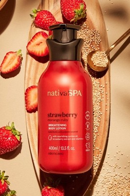 O Boticario Nativa SPA Strawberry Brightening Body Lotion LIMITED EDITION 400ml