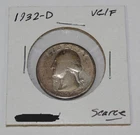 1932-D 25C Washington Quarter