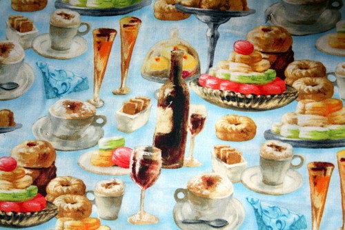 JUST DESSERTS - THE "BAD" BUT OOOOH SO GOOD CALORIES - 100% COTTON FABRIC - Picture 2 of 5