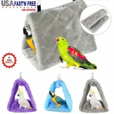 Pet Nest Plush Bird Cave Cage Warm Hanging Sleeping Bed Hut Tent Parrot Hammock