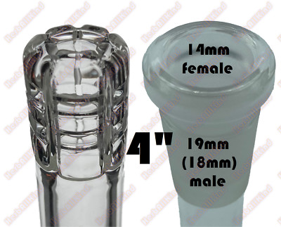4'' Glass Downstem Matrix Cage Perc 19mm / 18mm to 14mm Low Profile Reducing