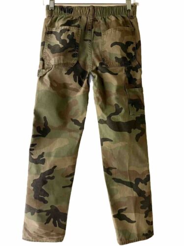 Gap Kids Size XL 12-13 Cargo Pants Camouflage Elastic Stretch Waistline Pockets - Picture 2 of 18