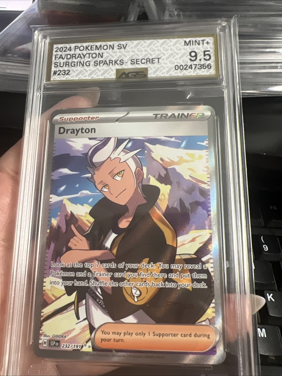 2024 Pokemon SV Surging Sparks FA DRAYTON #232 Ultra Rare Foil
