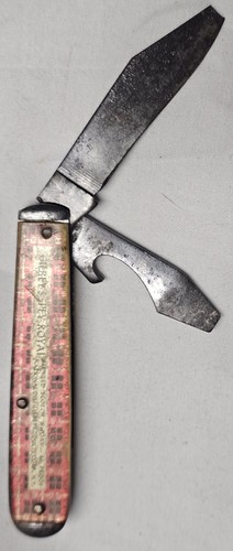 Vintage Gilbey's Spey Royal Scotch Whiskey Dancing Scot Pocket Knife Distillery - Picture 7 of 16