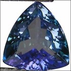 1.03 Ct A+ Natural D Block Tanzanite Medium Light Green Violet Trillion Cut — photo 1