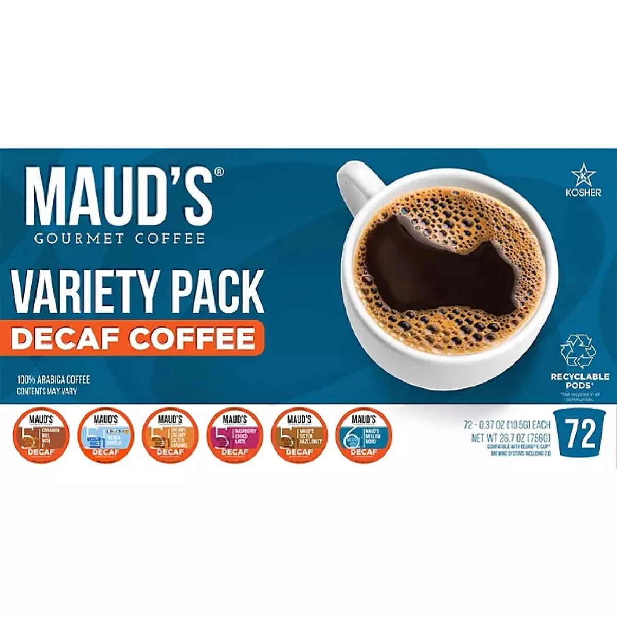 Decaf flavored coffee k clearance cups