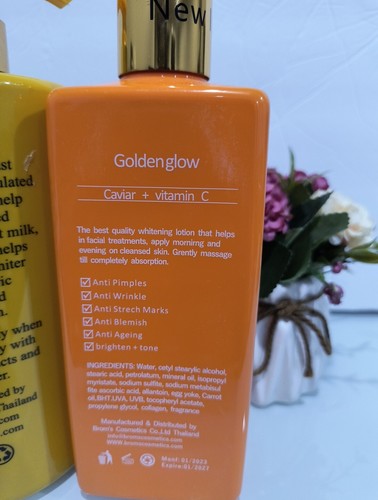 Golden Glow Body Caviar + Vitamin C 500ml Lotion + 1000ml exfoliating shower Gel - Picture 5 of 5