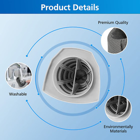 6 Packs Vacuum Filter Set for Eureka NES215A Blaze 3-In-1 NES210, NES212, NES215