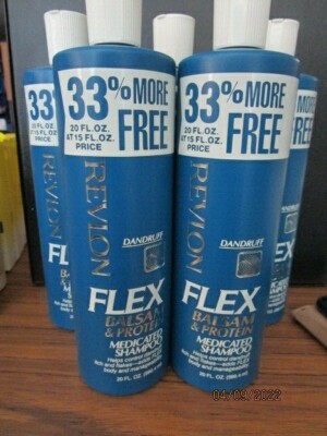 1 bottle Vintage Flex balsam and protein medicated dandruff shampoo