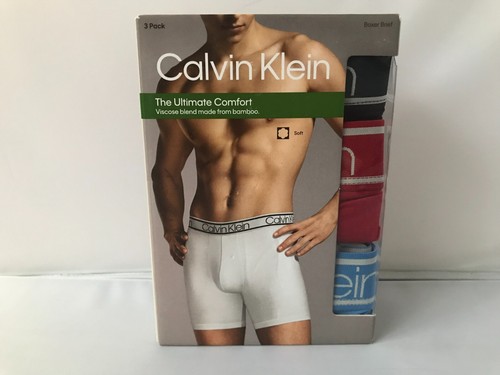 Calvin Klein Men's BOXER BRIEF The Ultimate Comfort 3-Pack L, XL Multicolor - Picture 12 of 16