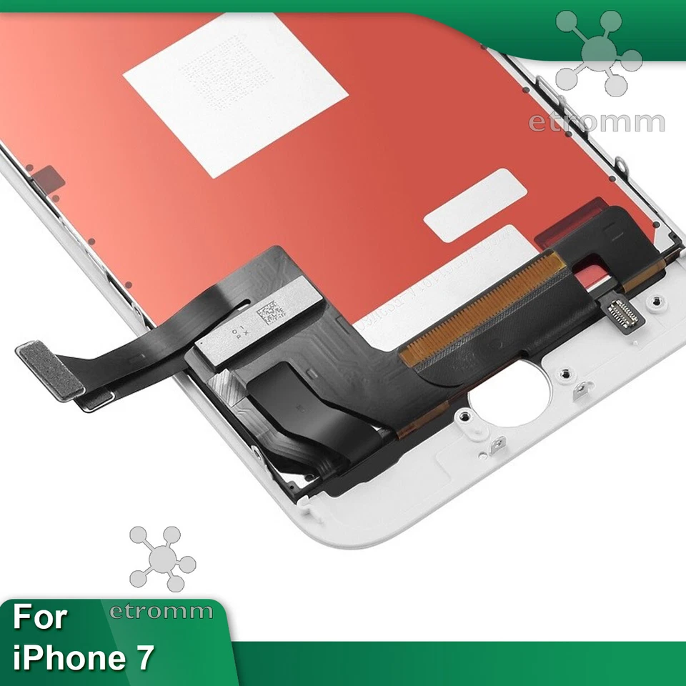 White iPhone 7 LCD Display Touch Screen Digitizer Frame Replacement A1660 A1778 - Image 3 of 4