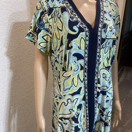 Vestido elástico INC International Concepts, talla OX manga corta nuevo con etiquetas *** - Imagen 4 de 12