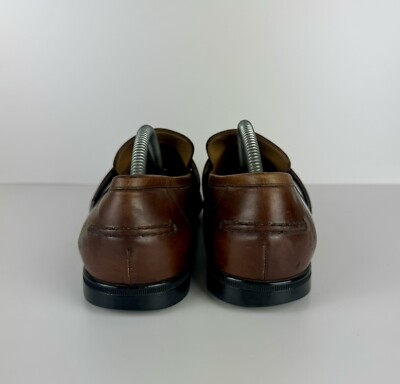 Gucci Mila Wimbledon Loafers Brown Leather Shoes Sz 9.5 Italy Logo FLAWED! Gucci | Shoes | Gucci Mens Brown Leather Mila Wimbledon Logo  main image 3