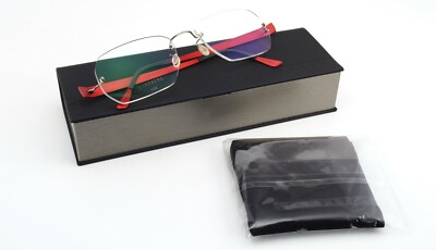 LINDBERG Brille Mod. 2168 T75 130 Col. U33 Spirit Titanium Rimless Red + Case