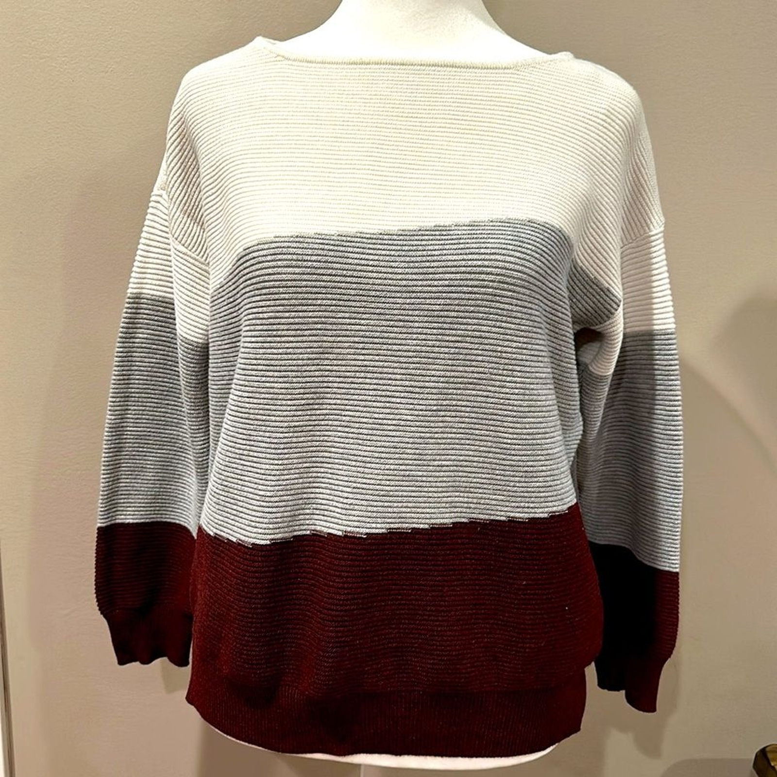 Evolution Tarley Color Block Pullover Sweater - image 1