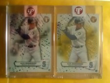 2022 Topps Pristine Alex Rodriguez GOLD PULSAR #/50 PLUS Base Refractor ENCASED 