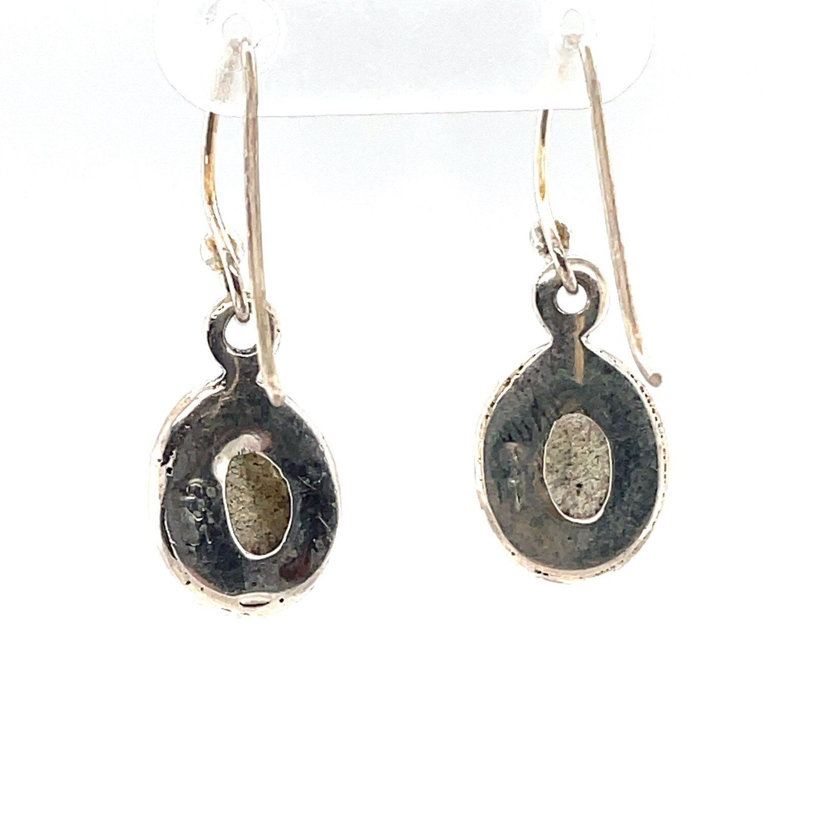 Sterling Silver Rainbow Moonstone Dangle Earrings - image 4