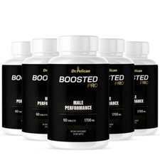 BOOSTED PRO- Men's Health & Performance- 5 Bottles- 300 Tablets