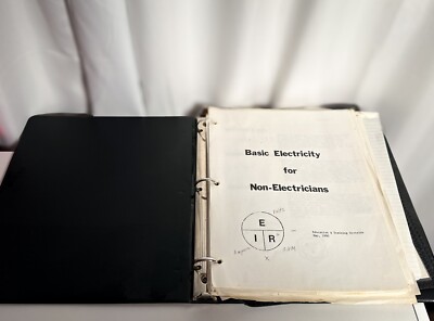 Basic Electricity for Non Electricians Textbook Training Manual w Formula Sheet