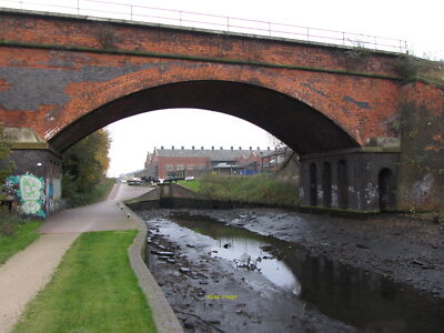 Foto 6x4 entwässerter Grand Union Canal bei Camp Hill 2 c2011