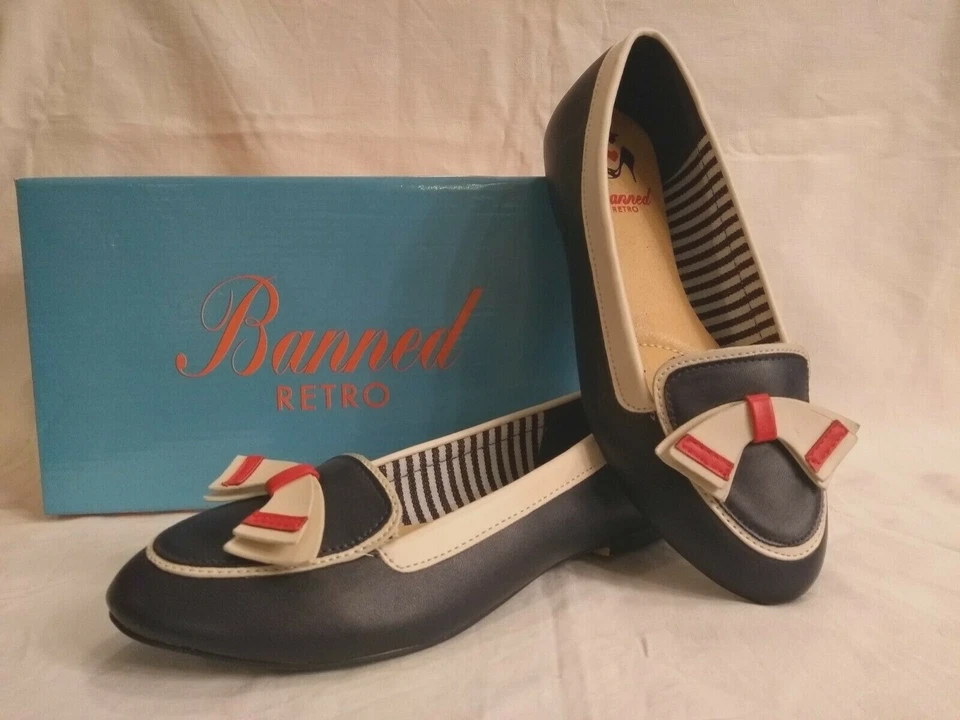 Chaussures À Enfiler / Mocassins De Banned Dans Un Style Maritime - Photo 2/4