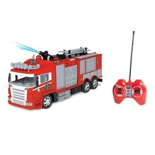 Camión de bomberos de control remoto con luces y cañón de agua bomberos rescate de emergencia