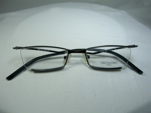 Oko by Oko, eyeglasses, half rim, frames, square, oval, men women NOS vintage - Picture 9 of 11