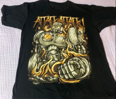 Attack Attack! Black T-Shirt Cotton Full Size Unisex S-5XL