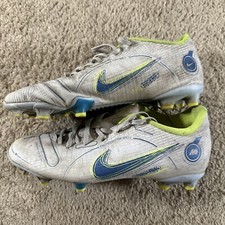 Nike Soccer Cleats Youth 5 Gray Mercurial Jr Vapor 14 Academy FG Futbol