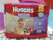 DISNEY Double Grip Strips Little Movers For children Size 3T Total 28 Diapers