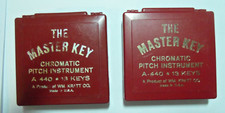 2 Sets Vintage THE MASTER KEY Chromatic Pitch Instrument A-440 13 Keys