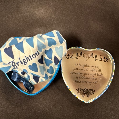 Brighton Necklace "Genoa Heart"  Pendant w Pouch and Heart Tin, Chic Boho Fab - Picture 7 of 7