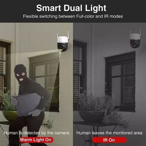 Dahua 5MP Full Color PT Camera Smart Sound & light Alarm Outdoor Mini IP Camera - Picture 4 of 8