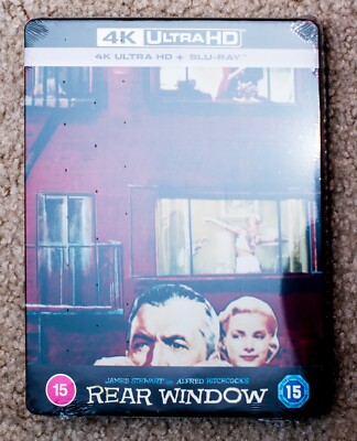 REAR WINDOW New STEELBOOK Movie UHD 4K Ultra HD + Blu-ray 1954 