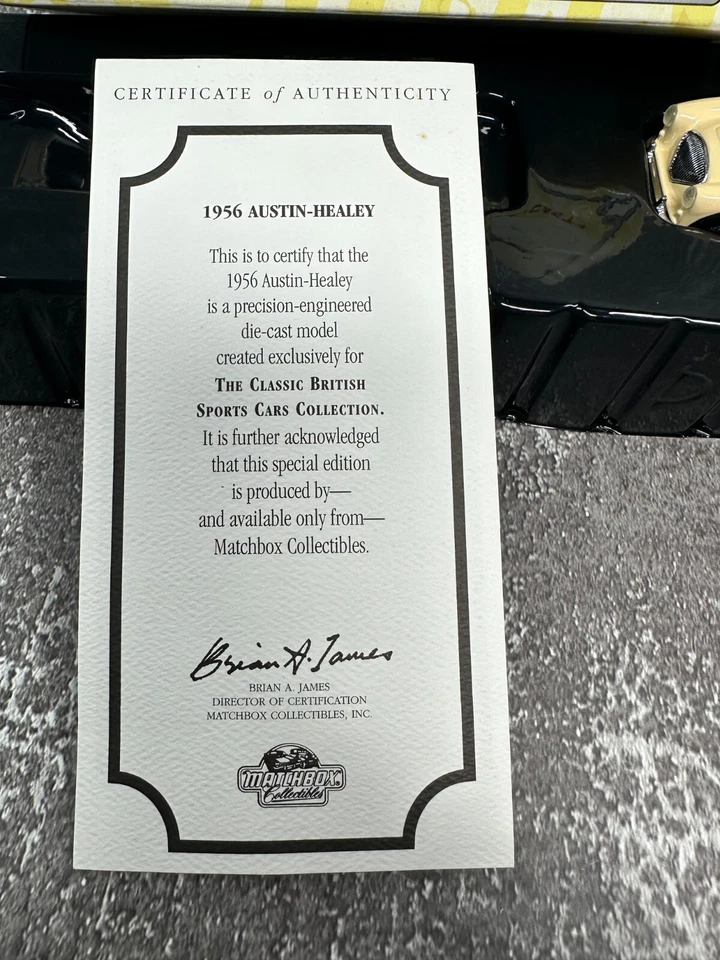 Matchbox Collectables escala 1:43 diecast DYB04-M - 1956 Austin Healey - beige Foto 3 de 4