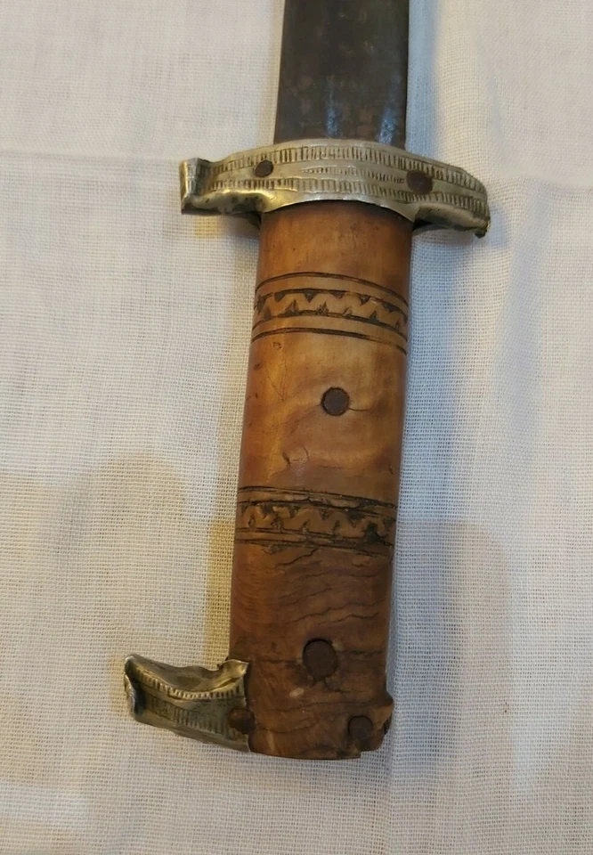 Antigua espada otomana arma Yatagan islámica Khanjar cazador cuchillo hoja daga Foto 3 de 4