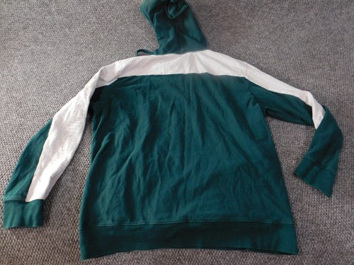 American Eagle Mens Hoodie Large green pullover striped pockets classic - Picture 10 of 13