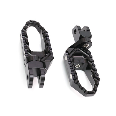 Black TRC 25mm Lowering Front Wide Foot Pegs For Buell X1 Lightning All Year