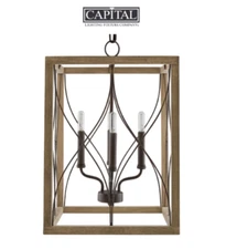 Capital Lighting Fixtures 529141NG Tybee Foyer Pendant Nordic Grey*NEW*