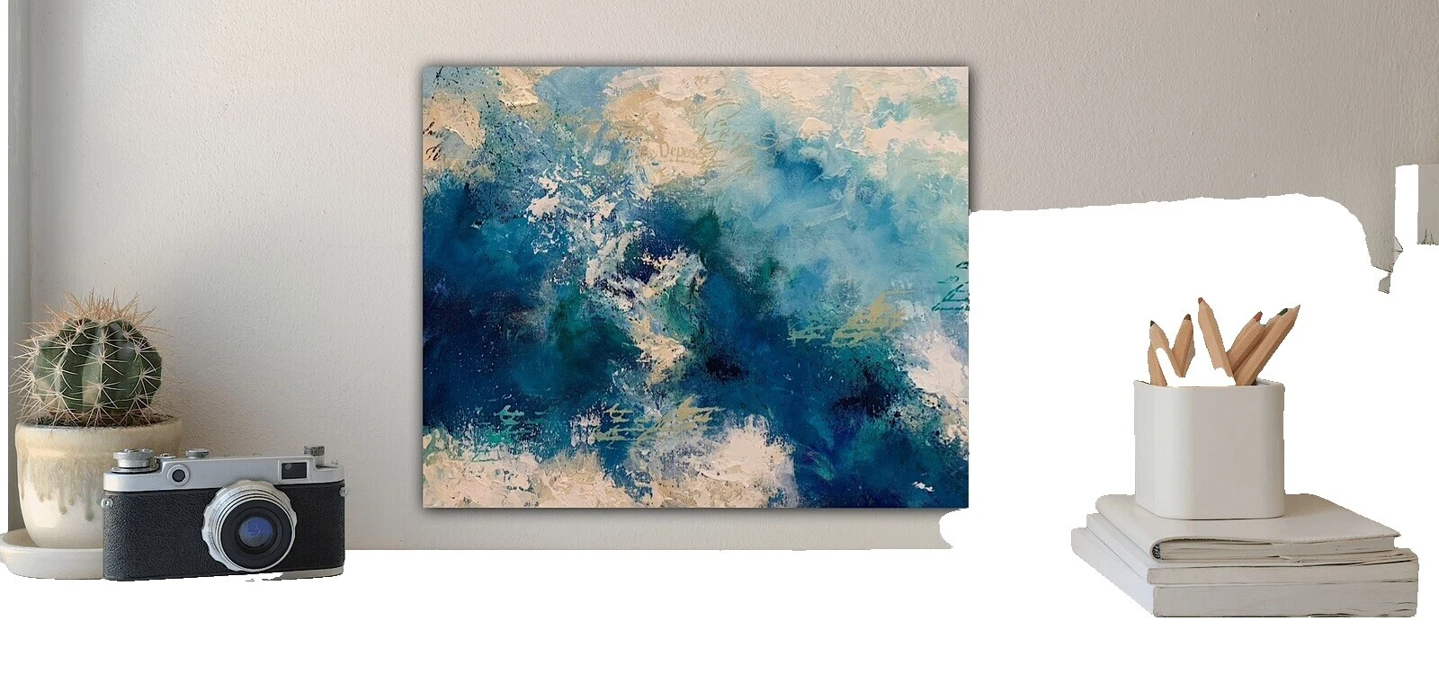 Pinturas artísticas abstractas de naturaleza acrílica