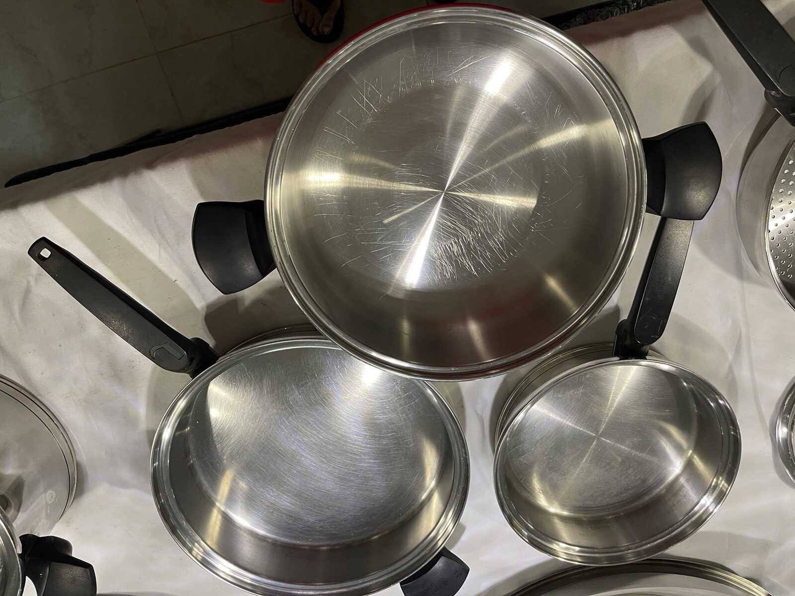 23 Piece Set Lifetime Cookware T304 Stainless Steel Pots Pans Electric