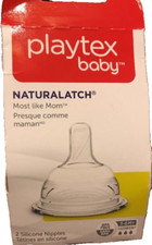 Playtex NaturaLatch Y-Cut Nipple, 1 ea 2-Count Packag-BRAND NEW-SHIPS N 24 HOURS