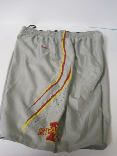 Authentic Iowa State Cyclones Basketball Team Game Shorts Nike Gray Size 36 +2 - Picture 8 of 9