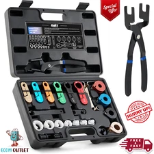 26Pc Fuel Line Disconnect Tool Set Master Quick Disconnect Tool Kit with Fuel AC