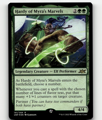 MTG Unfinity Hardy of Myra's Marvel 141 Foil Rare