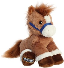 Aurora - Breyer - Bridle Buddies - 8.5" Chestnut Horse Exquisite Stuffed Animal