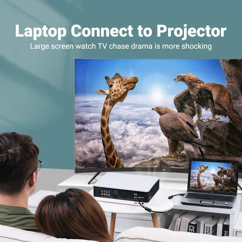 VGA SVGA 15 Pin PC to Monitor TFT TV LCD Extension Cable Male to Male Lead New - Image 4 of 4