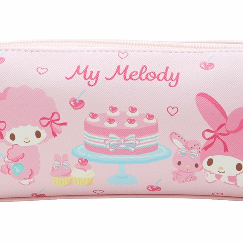 Sanrio My Melody 2 Room Pencil Case Pen Pouch 7.8x1.9x3.1" Kawaii cute Pink Cake - Picture 5 of 11