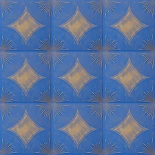 Home Decor Foam Glue-up Ceiling Tile 20x20 R14W Blue Washed Gold 48pcs  painted