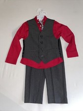 Van Heusen 4 pc Set Outfit Boys 4T Clip On Tie